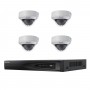 Kit Vidéosurveillance 4 caméras dômes POE HIKVISION