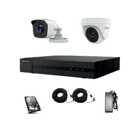 Kit vidéosurveillance caméra extérieure enregistreur vidéo et disque dur 1To